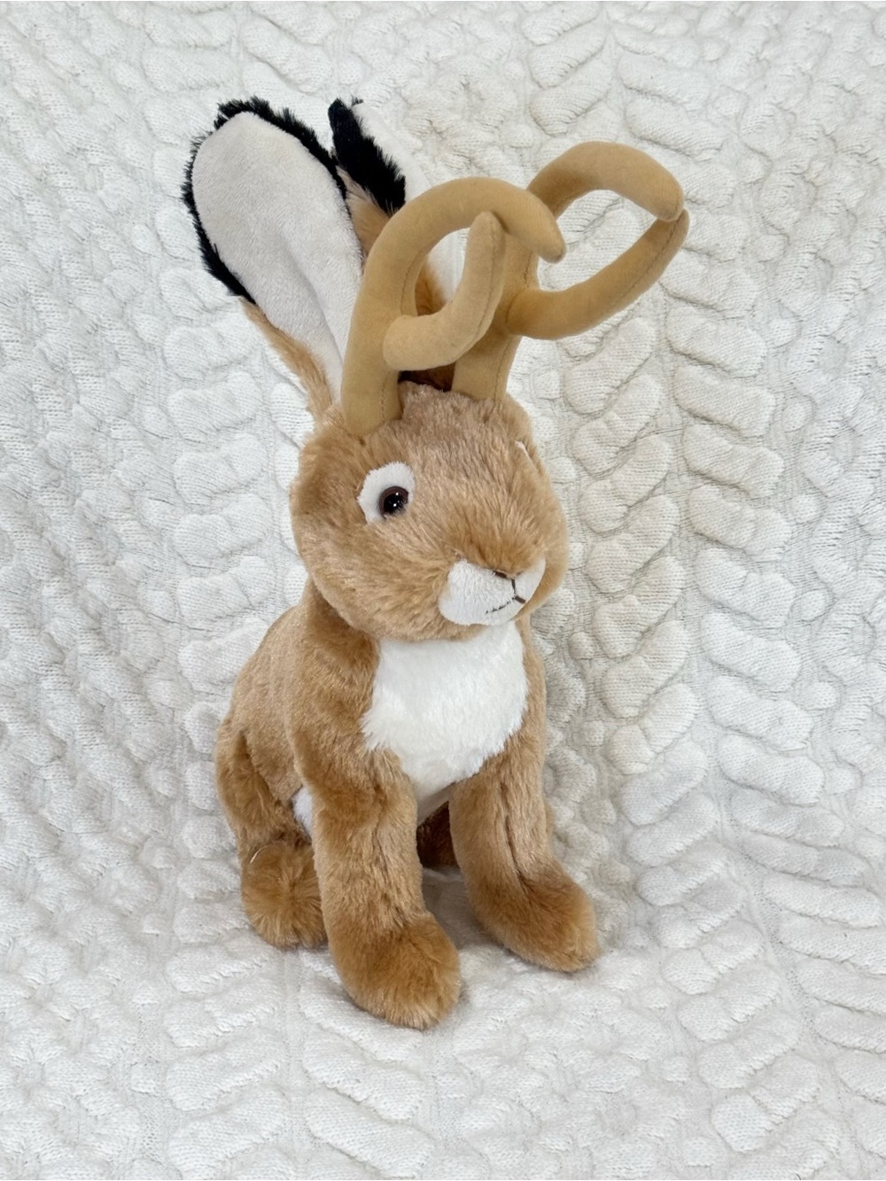 Nature Planet Jackalope Plush Stuffed Animal Bunny Deer Antlers 16”